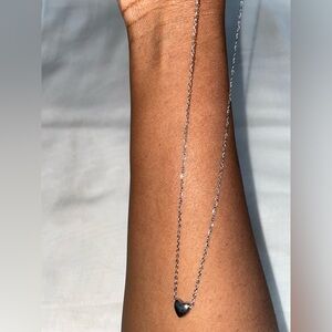 B. Collective Silver Heart Pendant Necklace (Boutique) | SAMPLE SALE